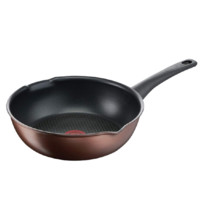 Tefal 特福 G25177 炒锅(26cm、不粘、合金、咖啡色)