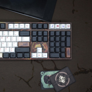 Varmilo 阿米洛 古剑三系列 VA108M 108键 有线机械键盘 姬轩辕 Cherry粉轴 无光