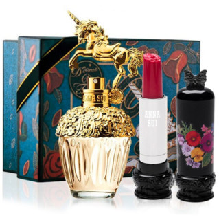 ANNA SUI 安娜苏 香氛系列 筑梦天马女士淡香水套装 (香水EDT30ml+魔漾唇膏#S400鲜红芙蓉)