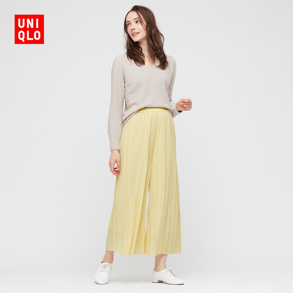 uniqlo 优衣库 437166 女款雪纺打褶裙裤