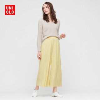 Uniqlo 优衣库 女款雪纺打褶裙裤 报价价格评测怎么样 什么值得买