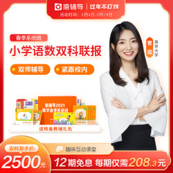猿辅导小学语文数学春季系统班联报在线直播授课C9