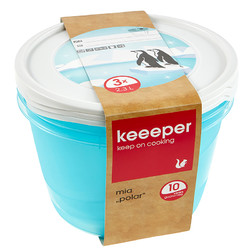 KEEEPER 密封收纳保鲜盒 0.5L 5件套