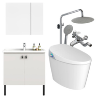 HEGII 恒洁 卫浴套装 Qe智能坐便器+BK6011-060浴室柜+HMF122-601EB花洒