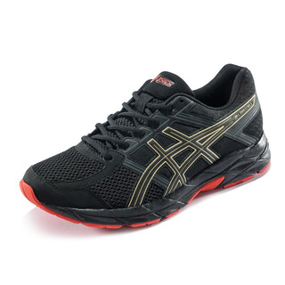 ASICS 亚瑟士 GEL-CONTEND 4 男子跑鞋 T8D4Q-016 黑色/金色 40.5