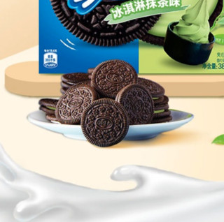 OREO 奥利奥 夹心饼干 冰淇淋抹茶味 388g