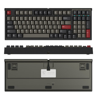 FL·ESPORTS 腹灵 FL980 98键 有线机械键盘 DOLCH灰 凯华BOX红轴 RGB