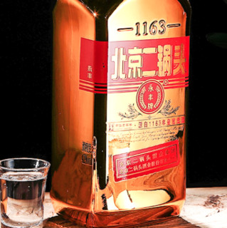 YONGFENG 永丰牌 北京二锅头 金标 出口小方瓶 50%vol 清香型白酒 1500ml*2瓶 礼盒装