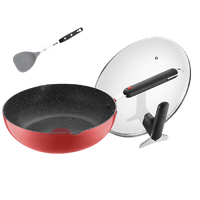 SUPOR 苏泊尔 火红点BINGO系列 EJ28RCP-02-R 炒锅(28cm、不粘、红色)