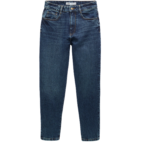 ZARA 女士牛仔长裤 07223021407 深蓝色 38