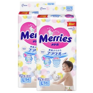 Merries 妙而舒 纸尿裤 L54片*2包