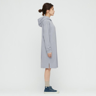 UNIQLO 优衣库 女士连帽连衣裙 437274 水蓝色 XS