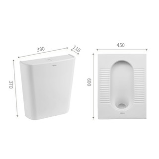 HEGII 恒洁 卫浴套装 H611水箱+H326B蹲便器+3112花洒