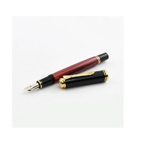 Pelikan 百利金 钢笔 M600 红色条纹 F尖 礼盒装