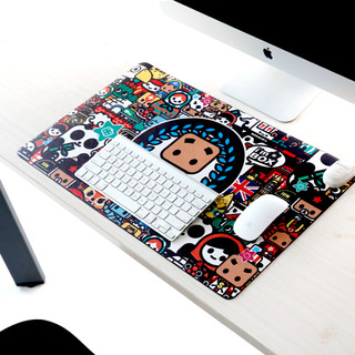 昕科 发热暖桌垫办公室桌面电脑鼠标写字暖手电热板电暖加热暖桌宝赫本黑80