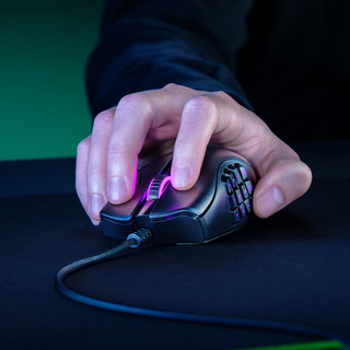 RAZER 雷蛇 那伽梵蛇X 有线鼠标 18000DPI RGB 黑色