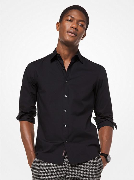 Slim-Fit Stretch-Cotton Shirt