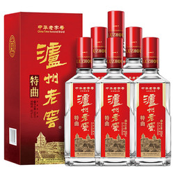 LUZHOULAOJIAO 泸州老窖 特曲 52度 浓香型白酒 整箱装 500ml×6瓶