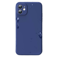 易波 iPhone 12 液态硅胶手机壳 海军蓝