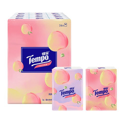 Tempo 得宝 手帕纸 4层7张36包 甜心桃味