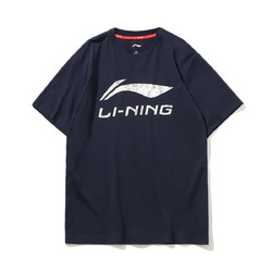 LI-NING 李宁 AHSP495 男子印花短袖T恤