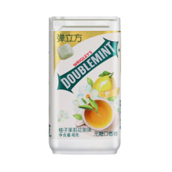 DOUBLEMINT 绿箭 无糖口香糖弹立方柚子茉莉花茶味 40g *21件