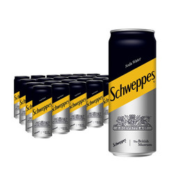 Schweppes 怡泉 调酒汽水无糖零卡 苏打水 330ml*24罐 *4件