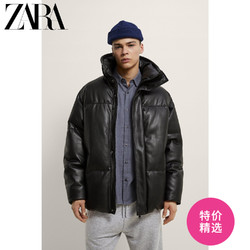 ZARA新款 男装 新年系列仿皮棉服面包服夹克外套 03548380800