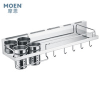 摩恩（MOEN）厨房挂件挂架多功能不锈钢厨房置物架壁挂刀架挂件双桶60CMKAC0104SL