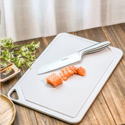 佳佰PE塑料切菜板加厚砧板双面可用白色40*27.5*0.9cm *2件