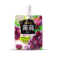 日本Tarami塔啦蜜 蒟蒻魔芋葡萄味果冻布丁低卡零食 150g *2件