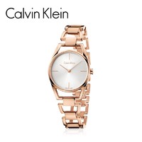 Calvin Klein/凯文克莱 CK俊俏系列镂空表带玫瑰金色时尚休闲女表