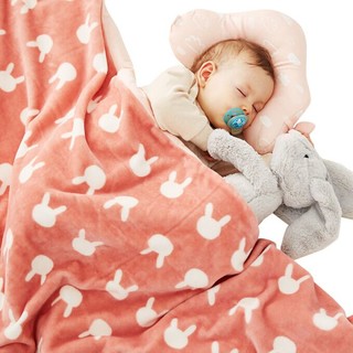 威尔贝鲁(WELLBER) 婴儿毛毯法兰绒夹棉 140*110cm