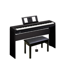 PLUS会员：YAMAHA 雅马哈 P45 电钢琴 黑色 原装木架+琴凳礼包