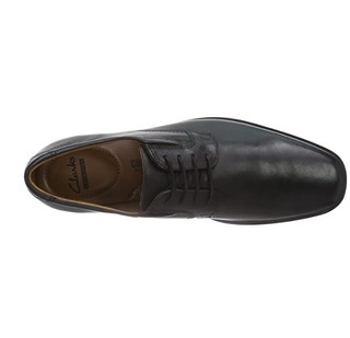 Clarks 其乐 Tilden Plain系列 男士德比鞋 黑色 42.5