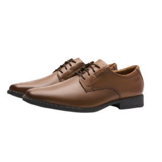 Clarks 其乐 Tilden Plain系列 男士德比鞋 深棕褐色 40