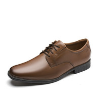 Clarks 其乐 Tilden Plain系列 男士德比鞋 深棕褐色 41.5