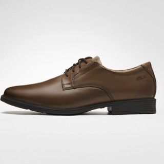 Clarks 其乐 Tilden Plain系列 男士德比鞋 深棕褐色 41.5