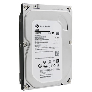 SEAGATE 希捷 SV35系列 3.5英寸监控级硬盘 1TB 64MB(7200rpm、PMR)ST1000VX000