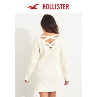 Hollister后身绑带式时尚麻花针织连衣裙 女 302319-1