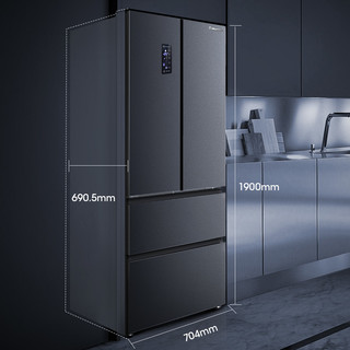 海信冰洗套装452L法式多门变频冰箱10kg全自动直驱洗烘一体洗衣机