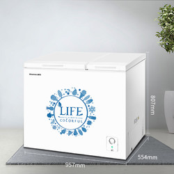 海信163升冰柜双温冷藏冷冻柜家用卧式小型保鲜两用节能电冰柜大