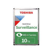 TOSHIBA 东芝 Surveillance系列 3.5英寸监控级硬盘 10TB 256MB(7200rpm、PMR)MD06ACA10TV