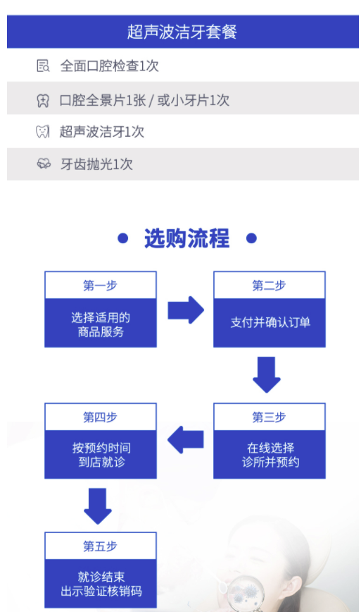  京东消费医疗 超声波洁牙套餐 