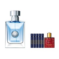 VERSACE 范思哲 男士香水套装 (同名经典男士香水50ml+迪伦女士香水1ml*5+爱罗斯烈爱男士香水5ml)