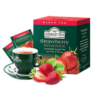 亚曼AHMAD TEA草莓味英式调味红茶 原装进口2g*10包