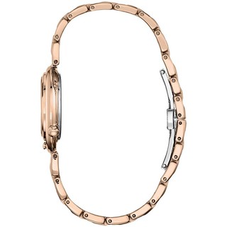 Citizen Eco-Drive Women's Belle Diamond-Accent Rose Gold-Tone Stainless Steel Bracelet Watch 30mm