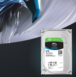 SEAGATE 希捷 酷鹰SkyHawk系列 3.5英寸 监控级硬盘 2TB (SMR、5400rpm、256MB) ST2000VX015