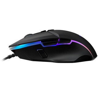 RAPOO 雷柏 V300 有线鼠标 5000DPI RGB 黑色