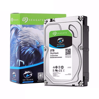 SEAGATE 希捷 酷鹰SkyHawk系列 3.5英寸监控级硬盘 3TB 256MB(5400rpm、SMR)ST3000VX009